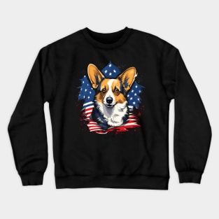 Patriotic Corgi Crewneck Sweatshirt